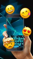 Gorgeous Tech Keyboard Free Emoji Theme Ekran Görüntüsü 2