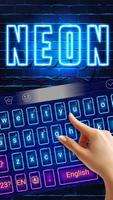 Neon Keyboard Affiche
