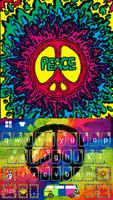 Hippie Peace Free Emoji Theme Affiche