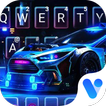 Neon Sports Racing Car Free Emoji Theme