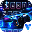 Neon Sports Racing Car Free Emoji Theme APK