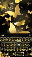 Gold Butterfly Vivi Keyboard Affiche