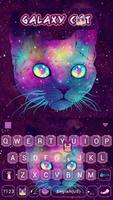 Purple Galaxy Cat Free Emoji Theme Affiche
