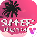 Beautiful Sunset Beach Free Emoji Theme APK