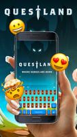 Questland Free Emoji Keyboard Affiche