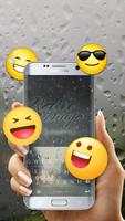 Pure Rain Drops Free Emoji Theme تصوير الشاشة 2