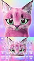 Pink Cute Cat Free Emoji Theme Affiche