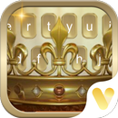 Crown Gold Castle Keyboard Theme APK