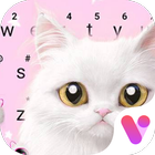 White Cute Cat Free Emoji Theme icône