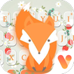 Orange Lovely Fox Free Emoji Theme