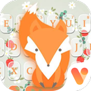 Orange Lovely Fox Free Emoji Theme APK