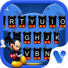 Cute Mickey Mouse Blue Free Emoji Theme 图标