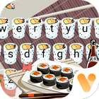Japanese style cute Sushi Keyboard Theme icono
