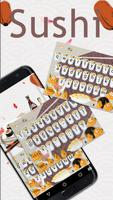 Japanese style cute Sushi Keyboard Theme Poster