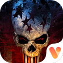 American Skull US Keyboard Theme APK