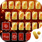 Golden ViVi Emoji Keyboard Theme icône