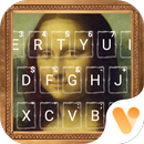 Elegant Gorgeous Monalisa Free Emoji Theme-APK