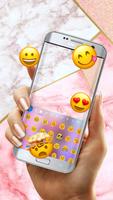 Pink Galaxy Wallpaper Free Emoji Theme capture d'écran 2