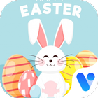 Bunny Easter Eggs Free Emoji Theme icône