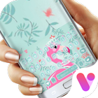 Pink Nobiliary Flamingo Keyboard Theme icône