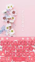 Floral Keyboard Affiche