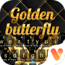 Lux Gold Butterfly New Keyboard APK