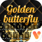 Lux Gold Butterfly New Keyboard icône