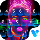 Neon portrait Keyboard Theme icône