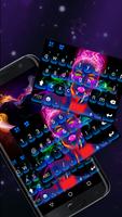 Neon portrait Keyboard Theme ポスター