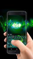 Neon Music Headphone Keyboard Theme captura de pantalla 1