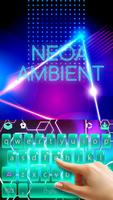 Neon Ambient New Theme - Keyboard Affiche