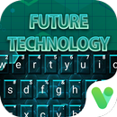 Green Neon Glow Hexagon Free Emoji Theme APK
