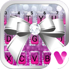 Silver Pink Shiny Diamond Free Emoji Theme иконка