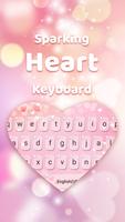 Sparkling Heart ViVi Emoji Keyboard Theme plakat