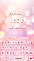 Sparkling Heart ViVi Emoji Keyboard Theme ảnh chụp màn hình 2