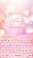 Sparkling Heart ViVi Emoji Keyboard Theme imagem de tela 2
