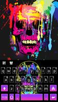 Colorful Splatoon Skull Free Emoji Theme Affiche