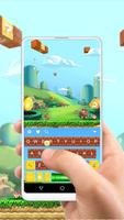 Pixel Super Mario Free Emoji Theme imagem de tela 1