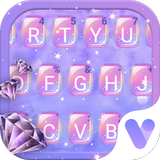 Pastel Purple Crystal Free Emoji Theme آئیکن