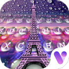 ikon Raindrop Romantic Eiffel Free Emoji Theme