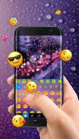 Raindrop Romantic Eiffel Free Emoji Theme syot layar 2