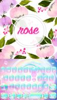 Pastel Rose Free Emoji Theme poster