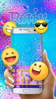 Colorful Rain Free Emoji Theme syot layar 2