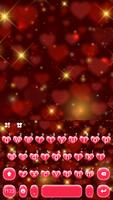Twinkling Red Heart Free Emoji Theme Affiche