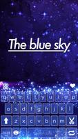 Poster Lovely Blue Sky Free Emoji Theme