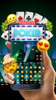 Poker Free Emoji Keyboard Affiche