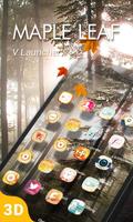 Maple Leaf 3D V Launcher Theme Affiche