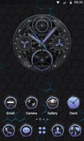 Black V Launcher Theme ảnh chụp màn hình 1