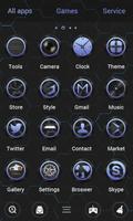 Black V Launcher Theme ảnh chụp màn hình 2