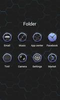 Black V Launcher Theme ảnh chụp màn hình 3